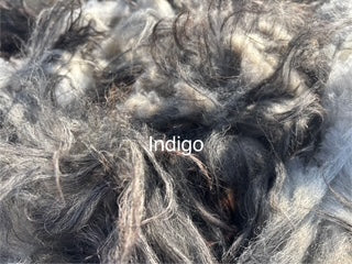 Fall Shearing Raw Icelandic Fleece-Indigo-1.6lbs