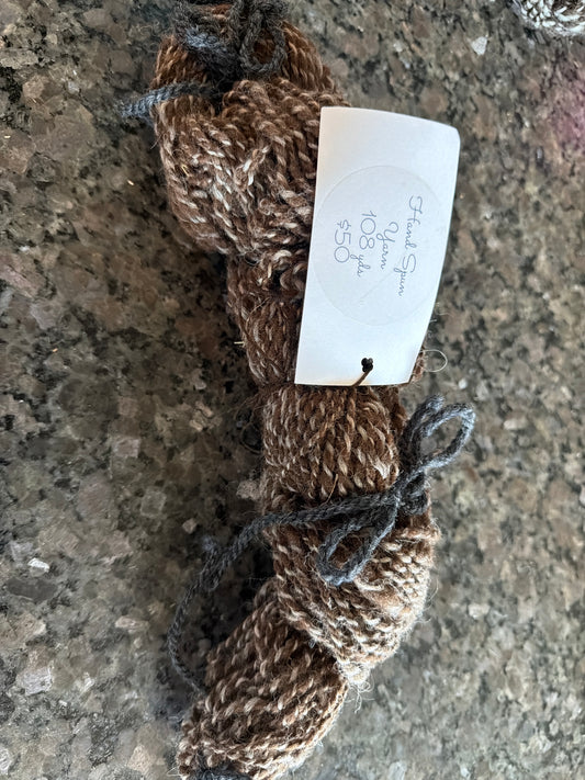 Double ply handspun Shetland Yarn (108 yds)