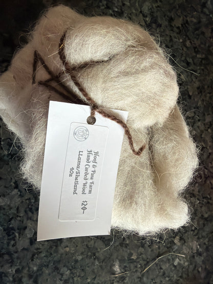 Llama/Shetland Roving