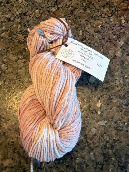Aran Corriedale Naturally Dyed Yarn (Logwood)