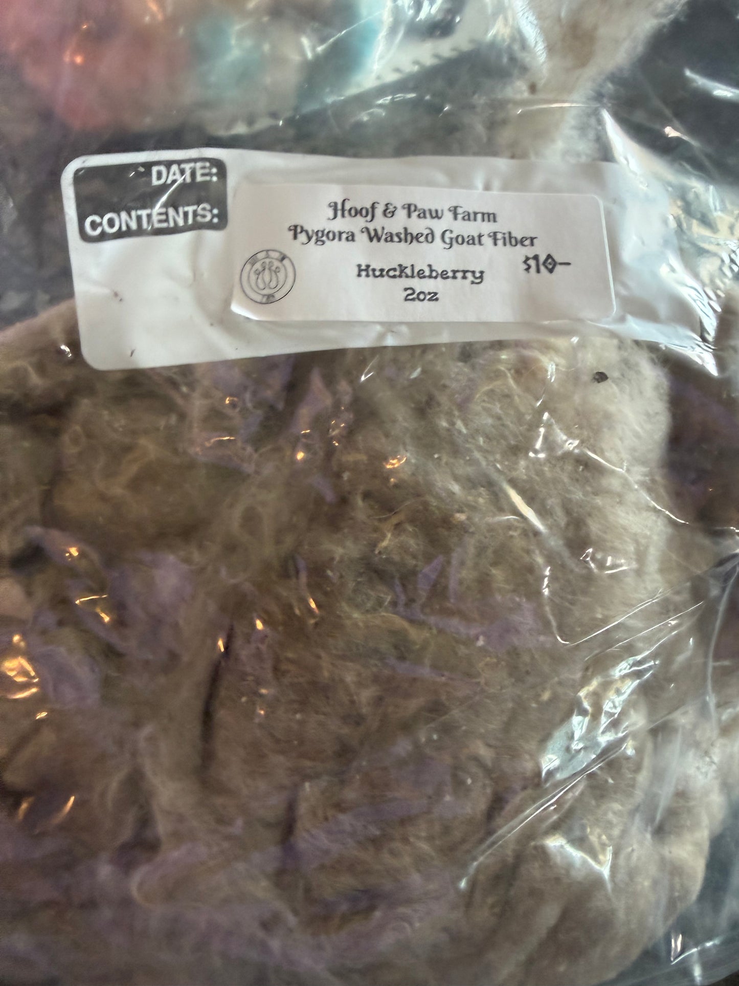 Washed Pygora Fiber (Huckleberry)