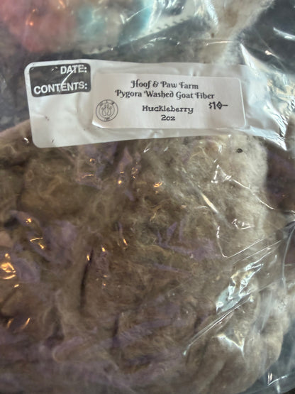Washed Pygora Fiber (Huckleberry)