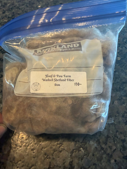 Washed Shetland Fiber (Sue)