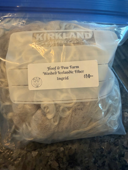 Washed Icelandic Fiber (Ingrid)