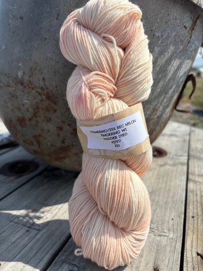 Natural Dyed Yarn-Merigold Dyed Fingerling (3/4 Merino, 1/4 Recycled Nylon) 437 yds